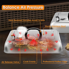 Leonyo dome over burgers melting cheese evenly and concentrating heat