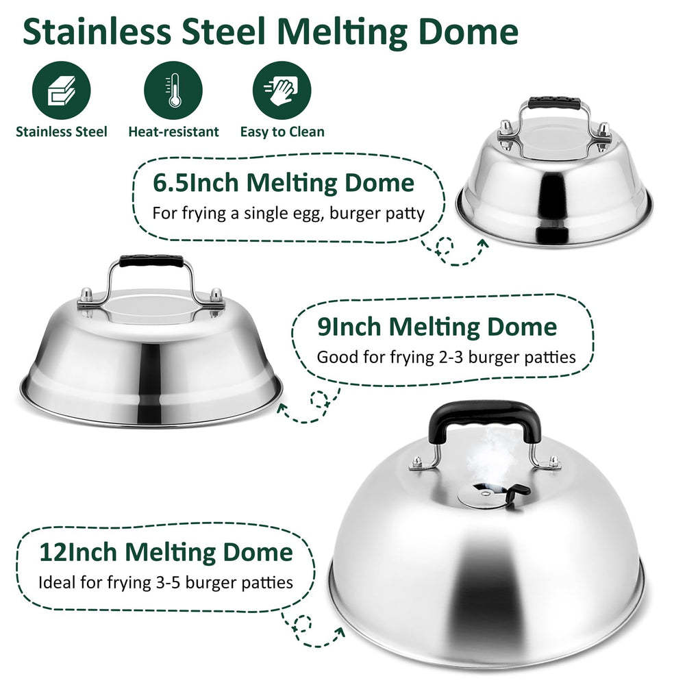 Leonyo dome top vent close-up giving steam control and safer melting benefit