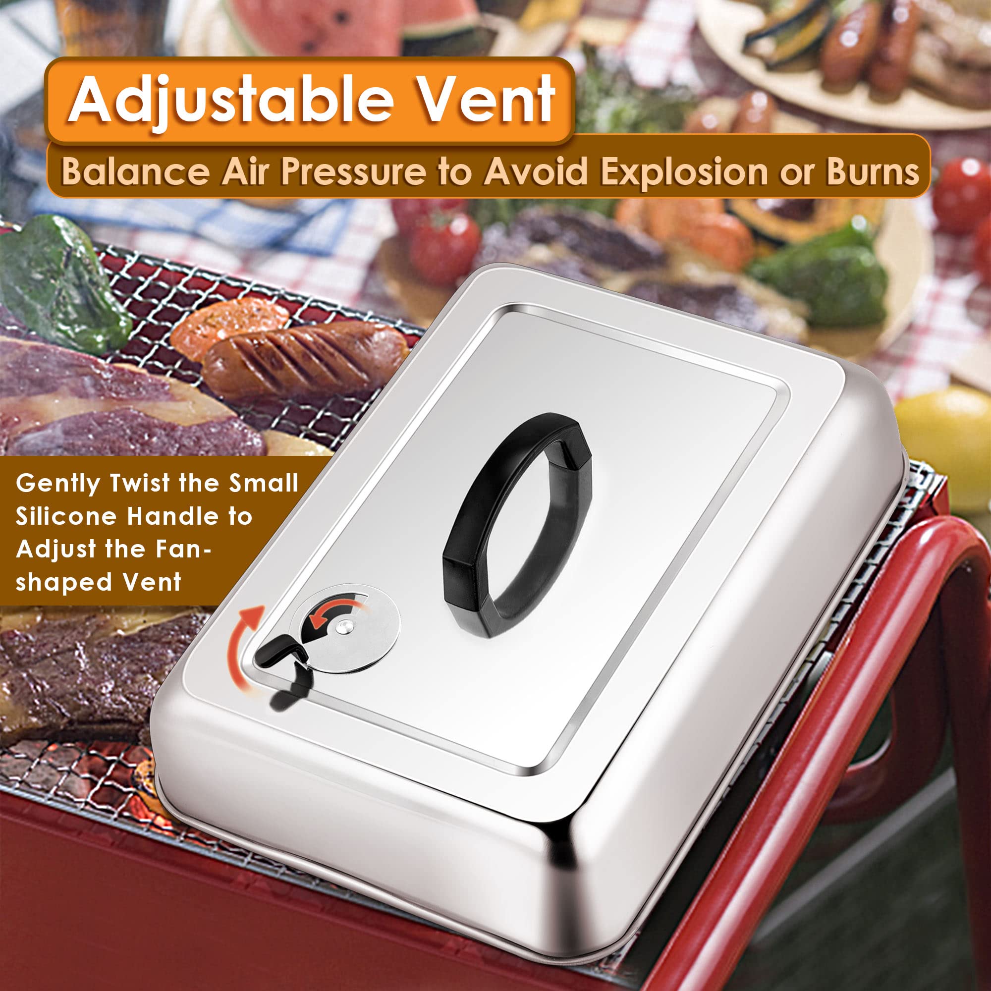 Leonyo top vent valve detail allowing controlled steam release benefit
