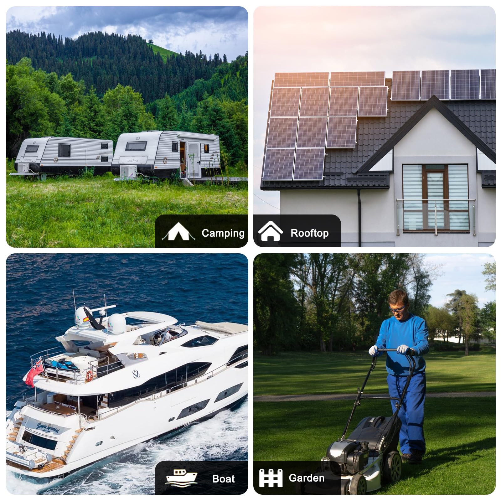 LEPITERY solar kit in a camping scene illustrating portable off-grid power benefits