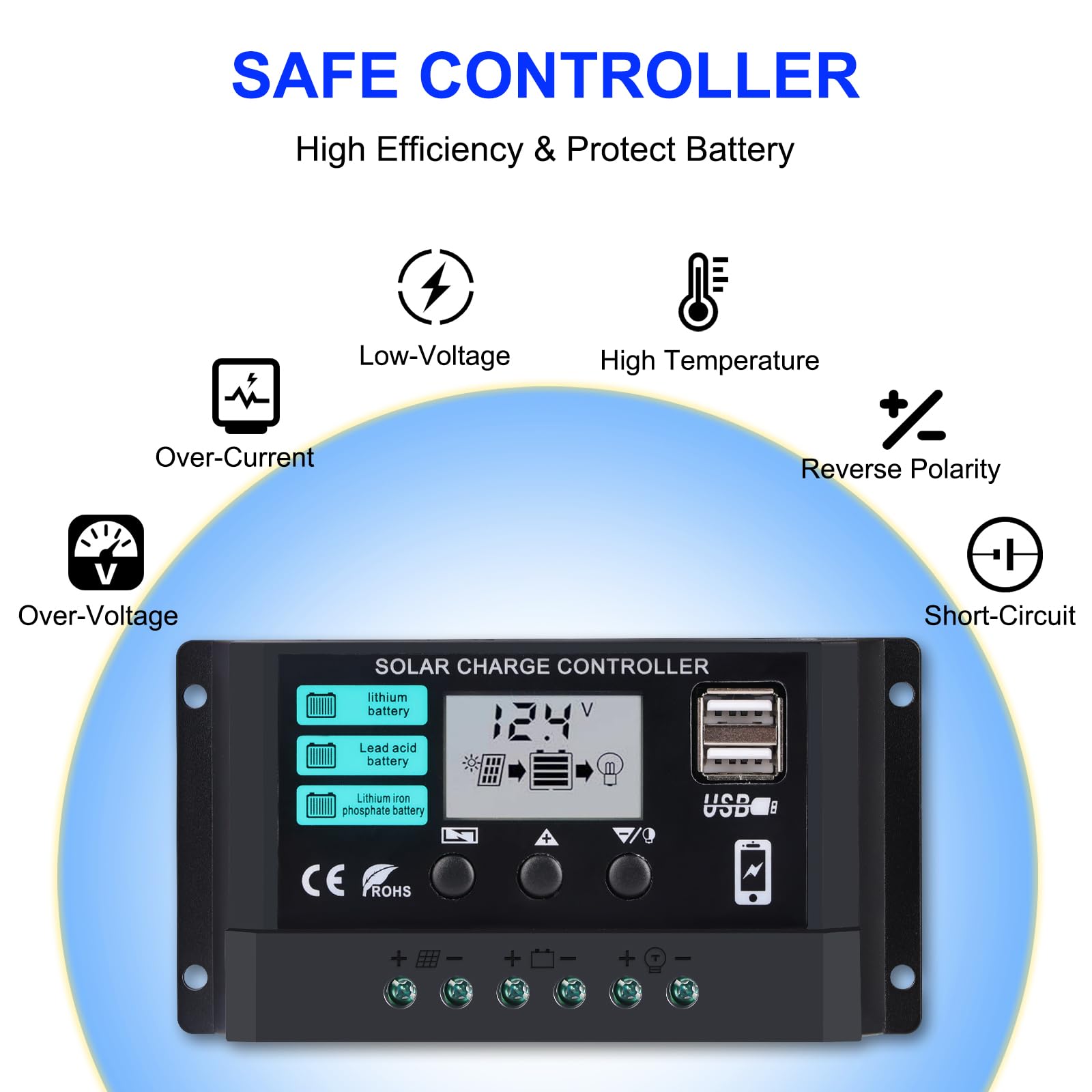LEPITERY panel mounted on RV roof demonstrating rooftop charging convenience