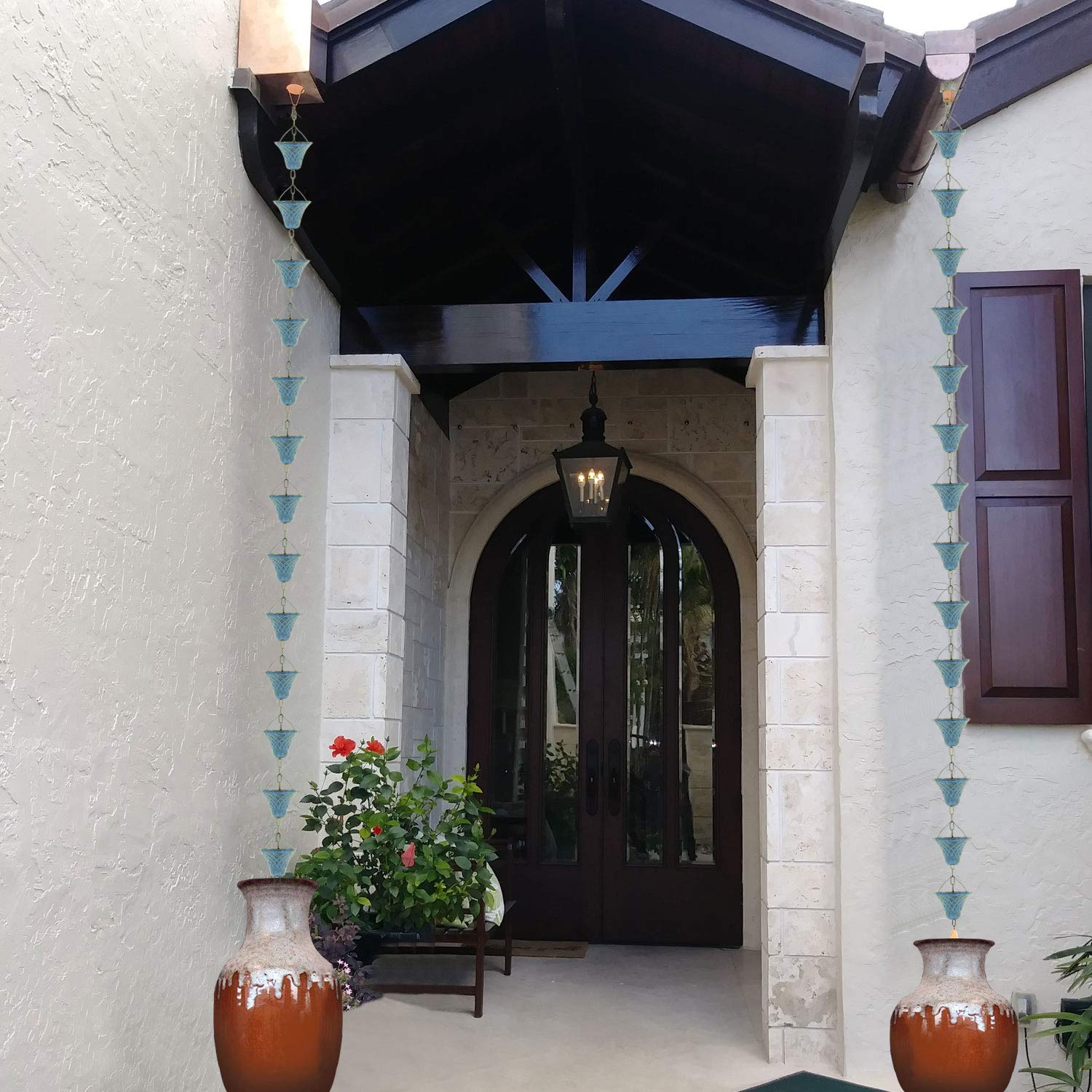 LEPTALINA installed on porch creating decorative accent and visual interest