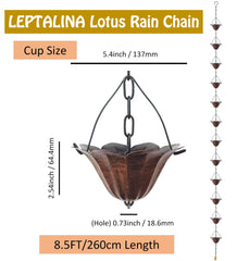LEPTALINA close-up of lotus cup showing ornate detail and water flow