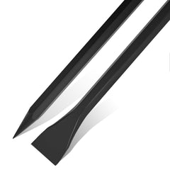 Leriton front view of 60-inch digging bar showing full length and ends for durable work