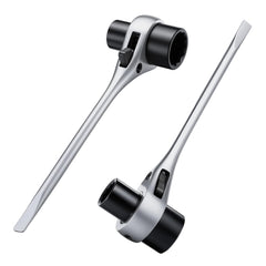 Leriton front view of two wrench bars showing compact set and storage benefit