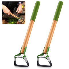 Leriton front view of both mini hoes showing compact design and dual pack benefit