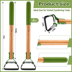 Leriton closeup of hardwood handle highlighting comfortable cushioned grip