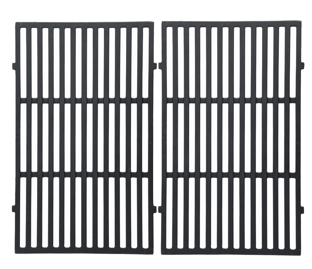Leship front view of replacement grates showing fit and durable design for improved searing