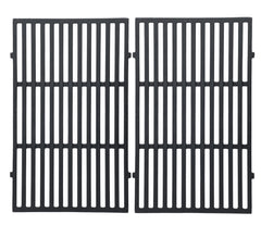 Leship front view of replacement grates showing fit and durable design for improved searing