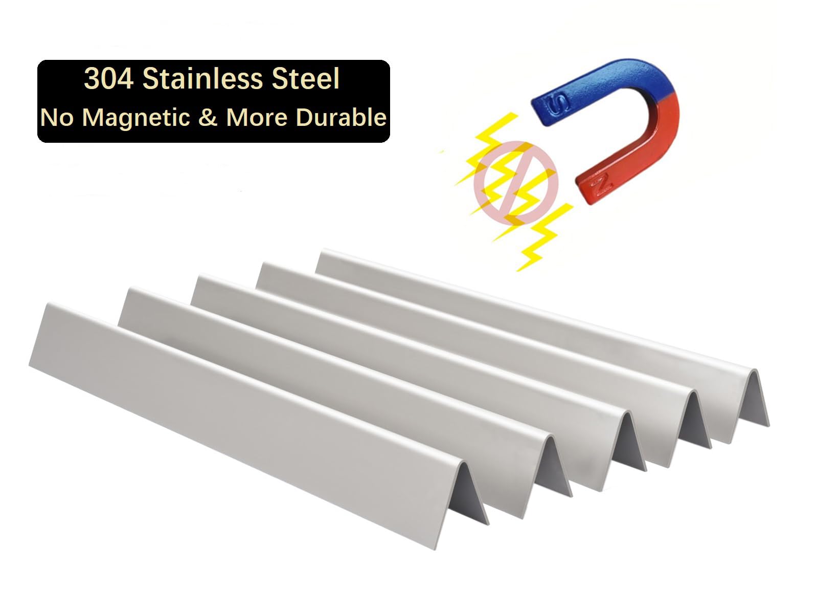 Leship installed flavorizer bar protecting burner and improving even heat distribution