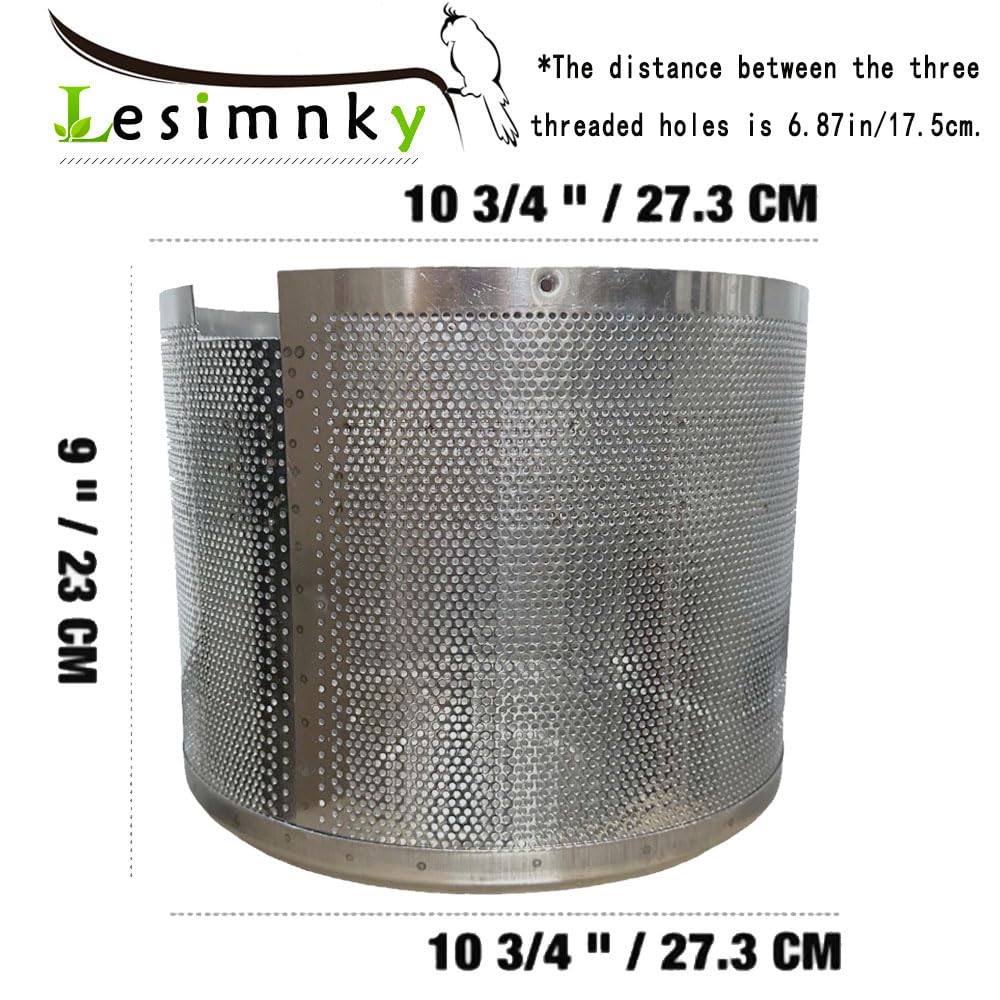 Lesimnky double-net close-up mesh showing two-layer stainless steel for long life