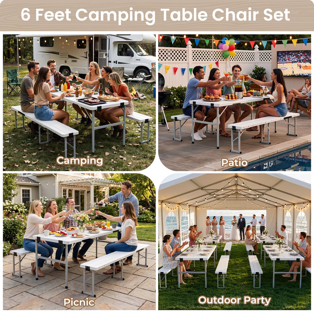 Leteuke table next to chair for scale showing 70-inch length and usable space benefit