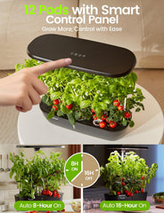 LETPOT close-up of 24W full-spectrum LED panel delivering balanced growth light