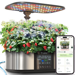 LETPOT front view showing 21 pods and compact design for space-saving growth