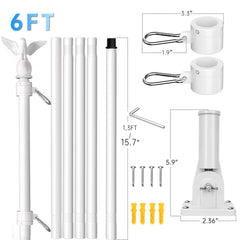 LETSTRY solar light close-up on pole providing night illumination