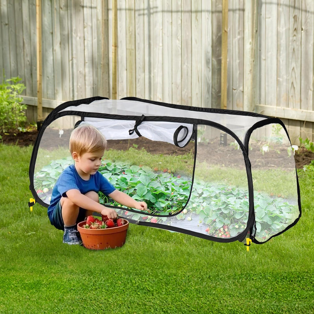 Lettry folded cover in storage bag for compact transport and seasonal storage