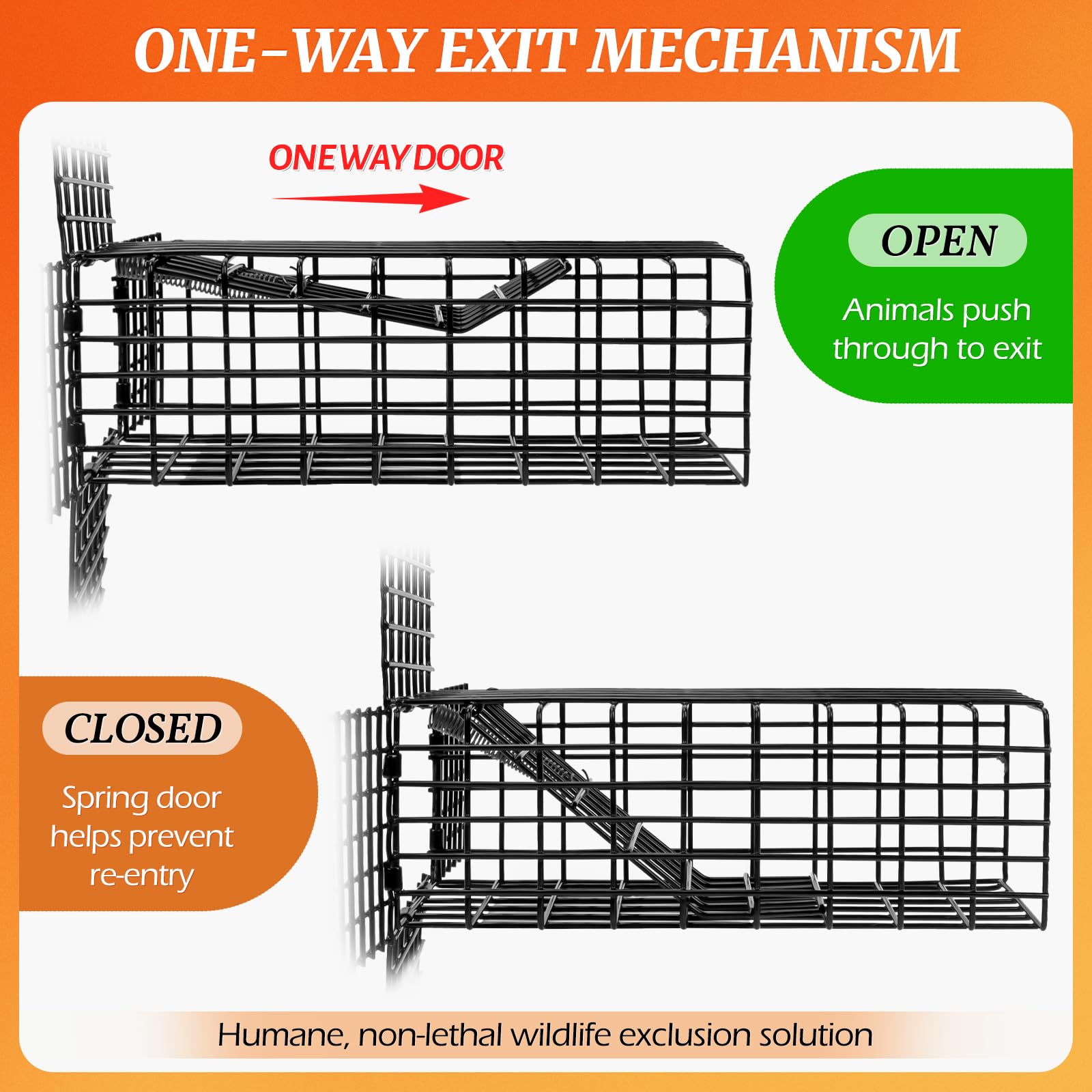 Lettry reinforced wire mesh detail showing strength to prevent re-entry and animal tampering