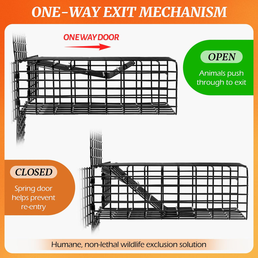Lettry reinforced wire mesh detail showing strength to prevent re-entry and animal tampering