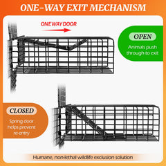 Lettry reinforced wire mesh detail showing strength to prevent re-entry and animal tampering