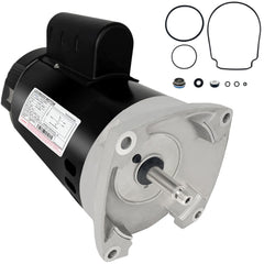 LEUNGOO B2855 front view showing motor housing and cooling fan, clear brand visibility and durability