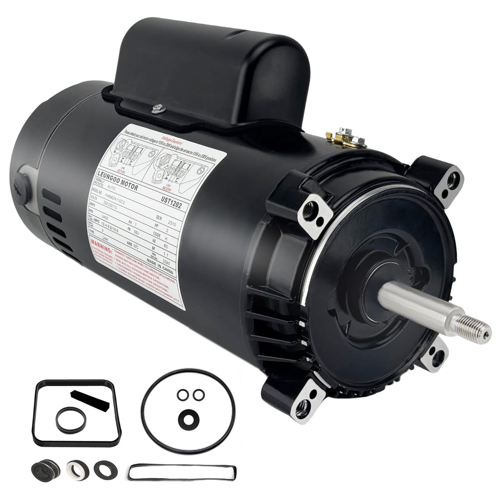 LEUNGOO UST1202 front view showing motor housing and mounting, clear fit benefit