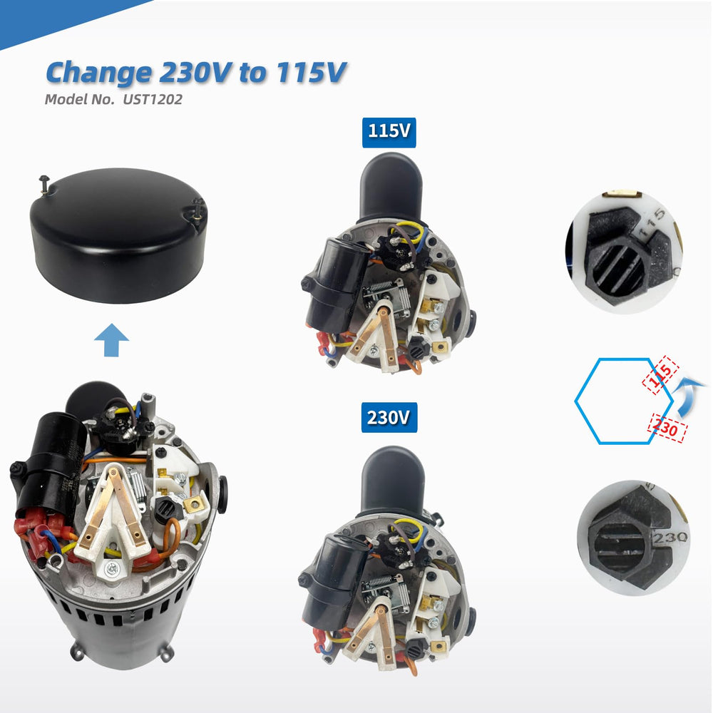 LEUNGOO motor installed in pump housing demonstrating easy direct replacement