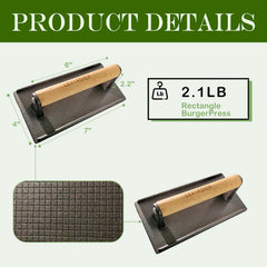 LEVIASHER wood handle detail providing cool-touch control benefit