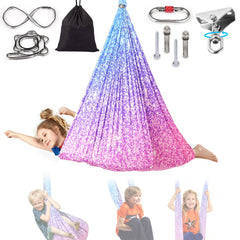 Levligle front view of hammock swing showing cozy enclosure and safe design
