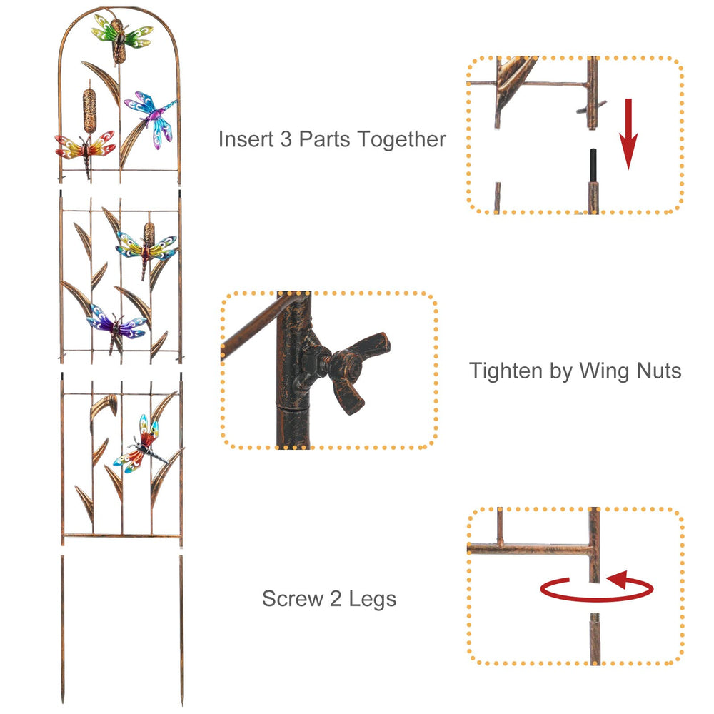 LEWIS&WAYNE side profile showing arch and 13.5-inch spike for secure installation