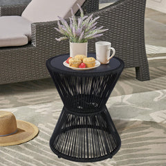 LEWIS&WAYNE close-up of woven rope texture highlighting durable outdoor finish