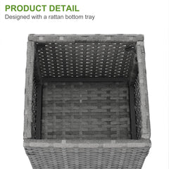 LEWIS&WAYNE planters styled on a patio demonstrating elevated plant display benefit