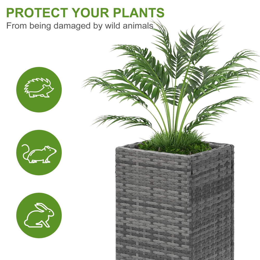 LEWIS&WAYNE planter beside chair showing scale and ergonomic height advantage