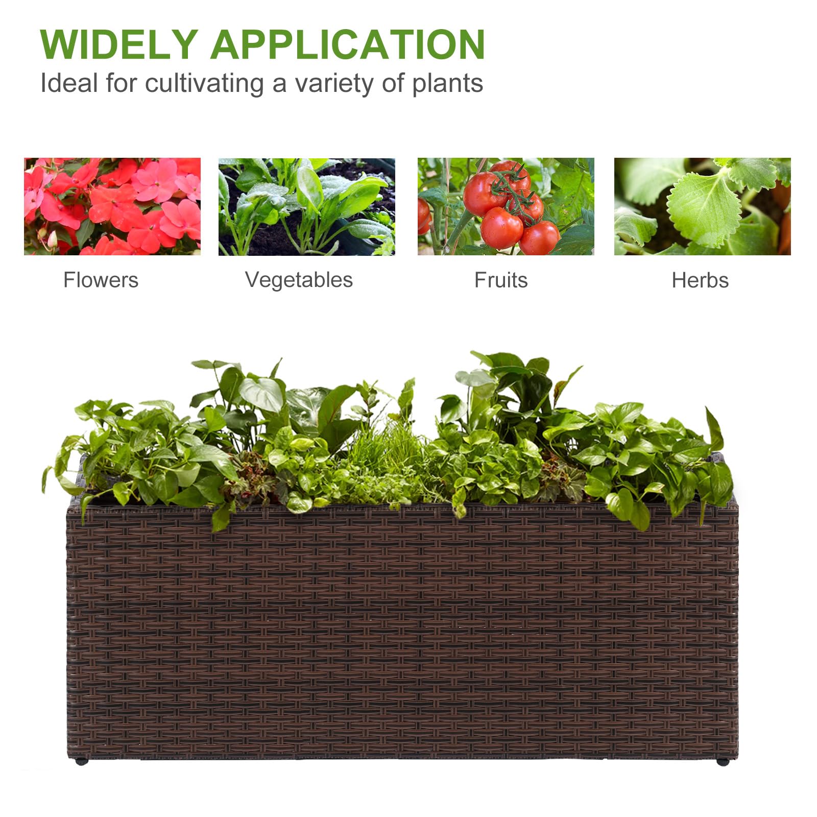 LEWIS&WAYNE planter staged on patio demonstrating stylish display and space division