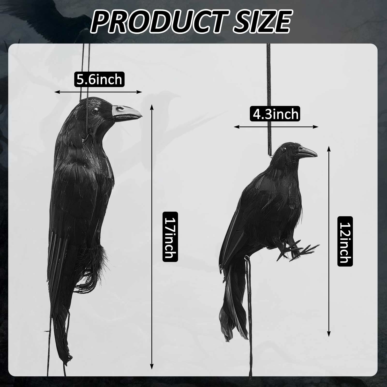 Lewtemi close-up of feather texture on crow prop highlighting lifelike detail and depth