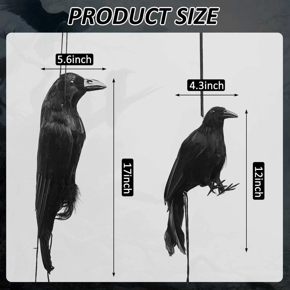 Lewtemi close-up of feather texture on crow prop highlighting lifelike detail and depth
