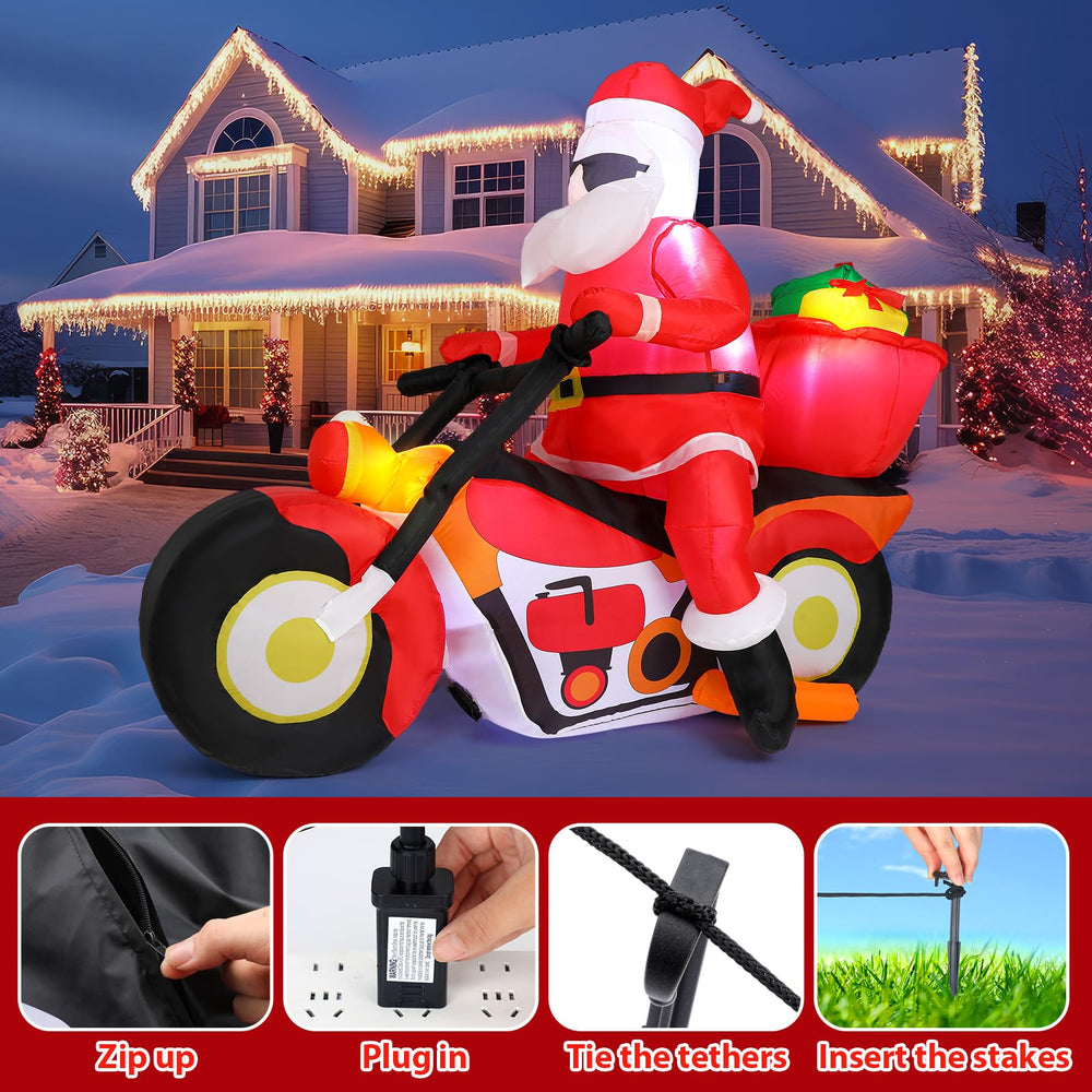 Leyndo inflatable hardware close-up with stakes and ropes, keeps display secure