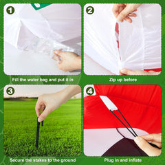 Leyndo close-up of waterproof fabric and vivid international flag graphics