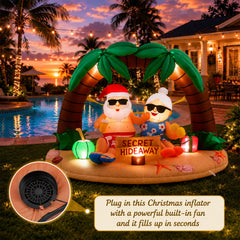 Leyndo night shot showing built-in LED lights enhancing evening visibility and ambiance