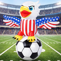 Leyndo eagle front view showing patriotic soccer design and instant curb appeal