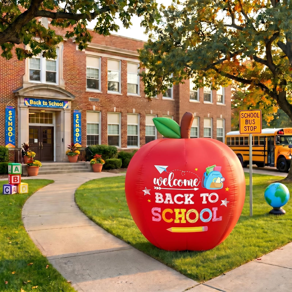 Leyndo giant apple front view showing bright design and welcoming focal point