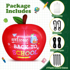 Leyndo giant apple blower and base close-up for quick inflation benefit