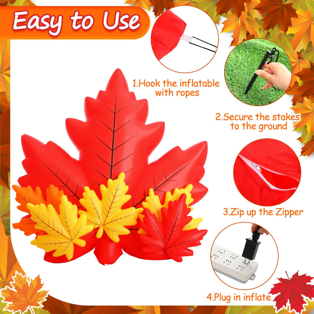 Leyndo included blower, extension cord, stakes and fixing ropes for quick setup