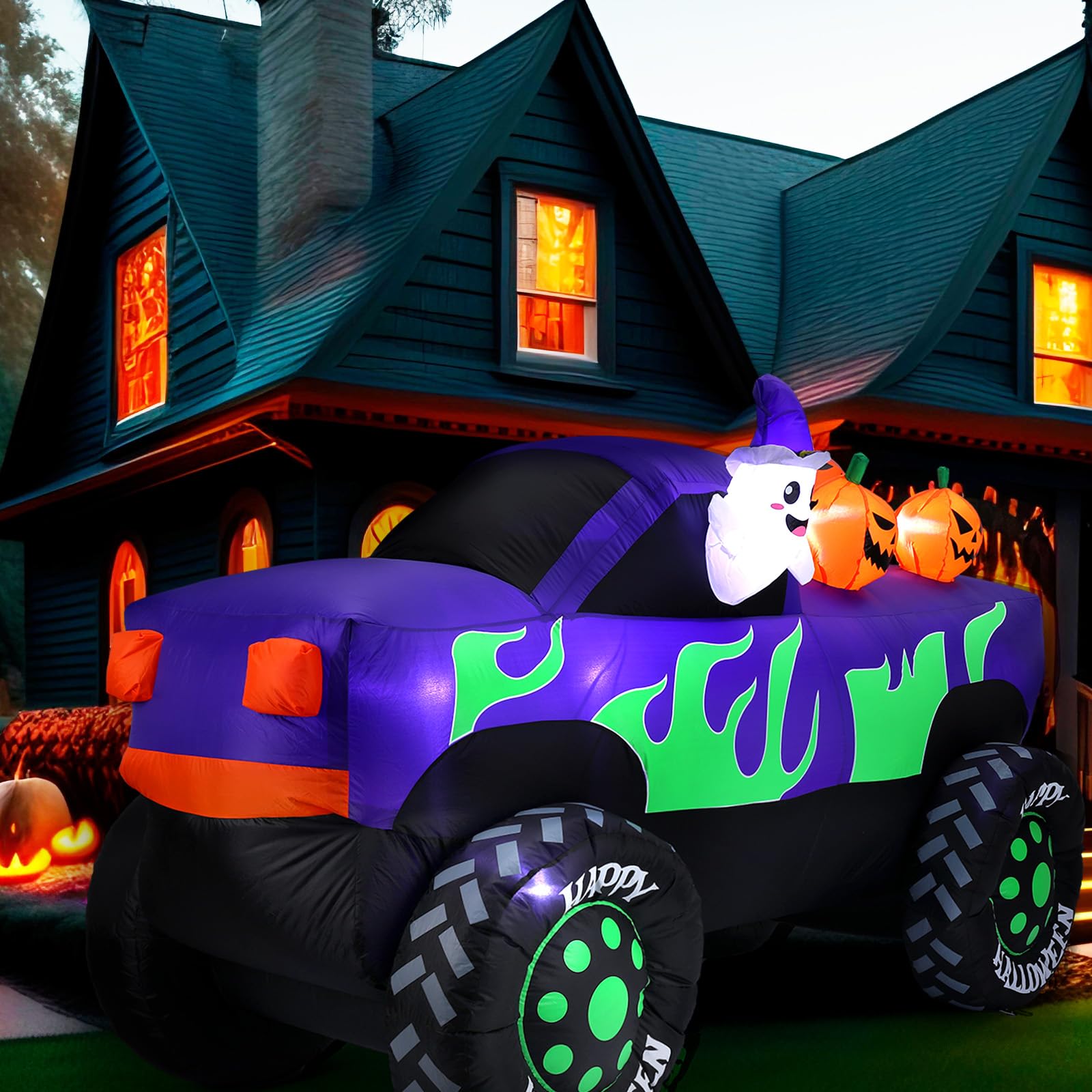 Leyndo monster truck front view showing playful design and curb appeal