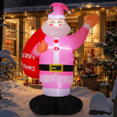 Leyndo pink Santa front view showing cheerful design and large scale