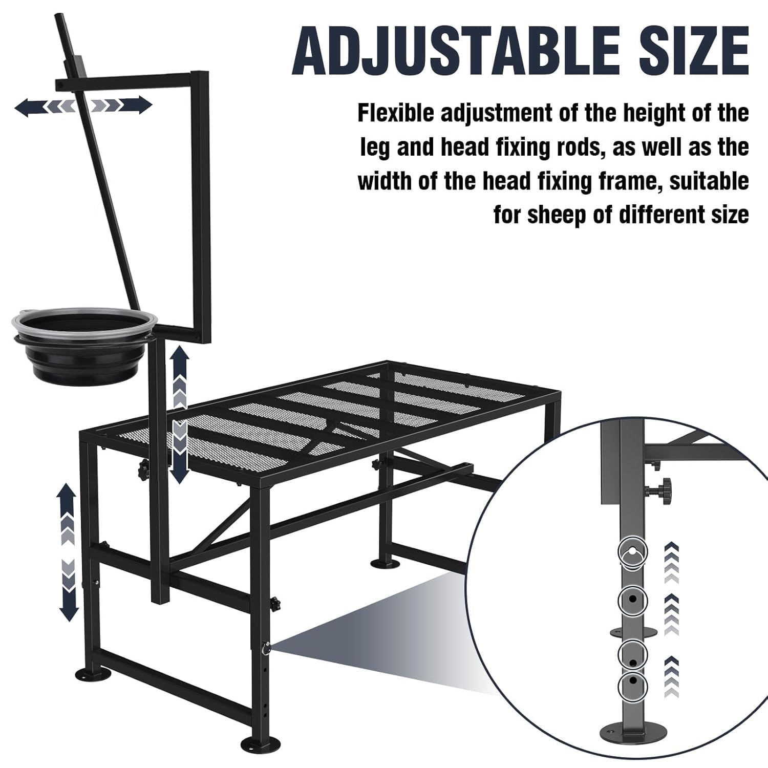 Lezbanz leg height adjuster demonstrating ergonomic working height benefit