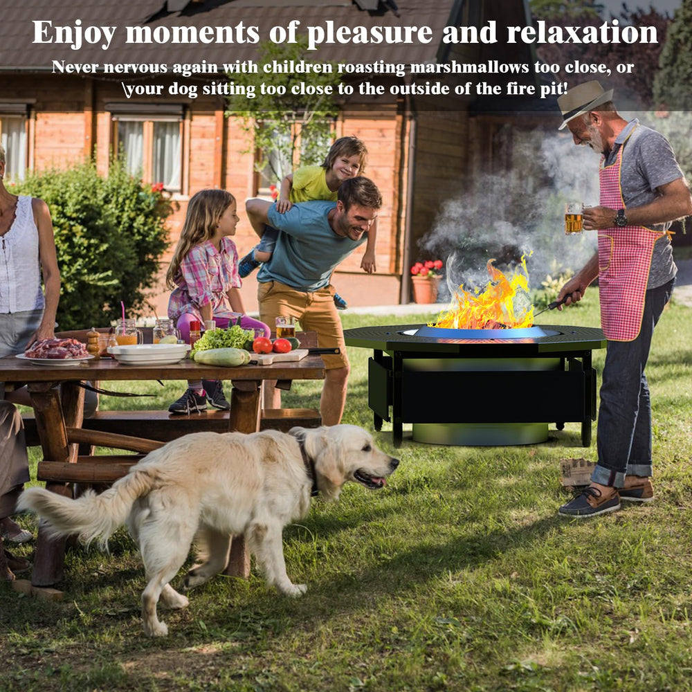 Lezbanz lifestyle evening scene showing brand enhancing backyard safety and ambiance