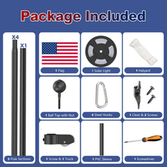 Lezbanz solar light mounted on pole highlighting nighttime visibility