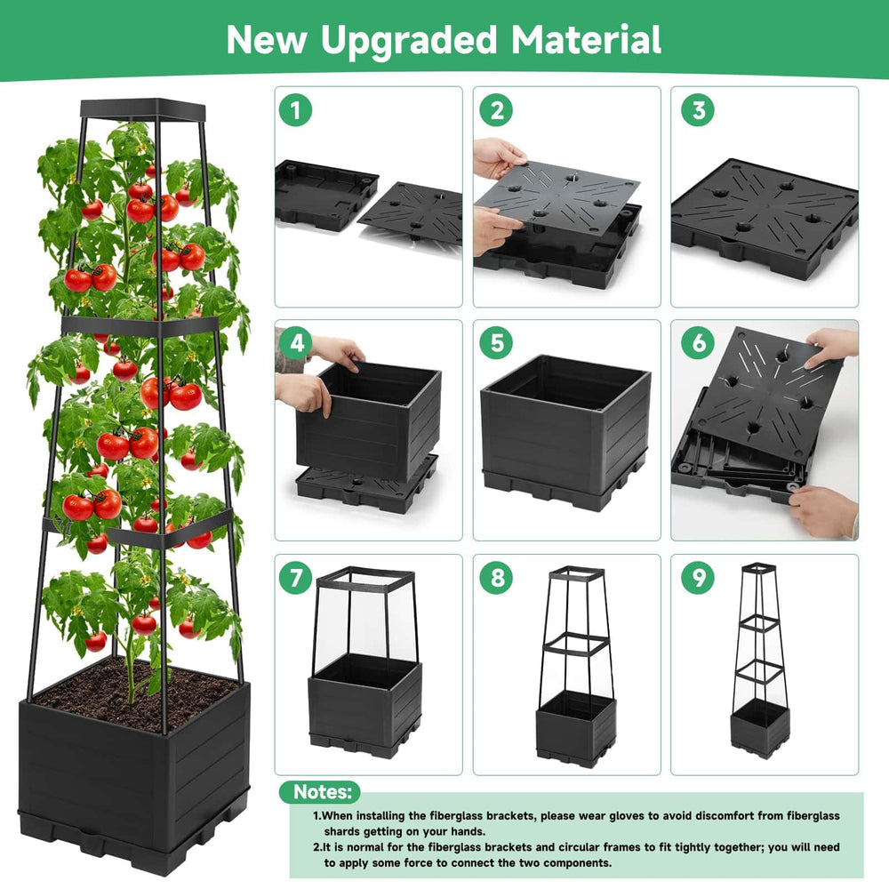 Lezmarket accessories display with clips gloves shovel benefit ready-to-plant convenience