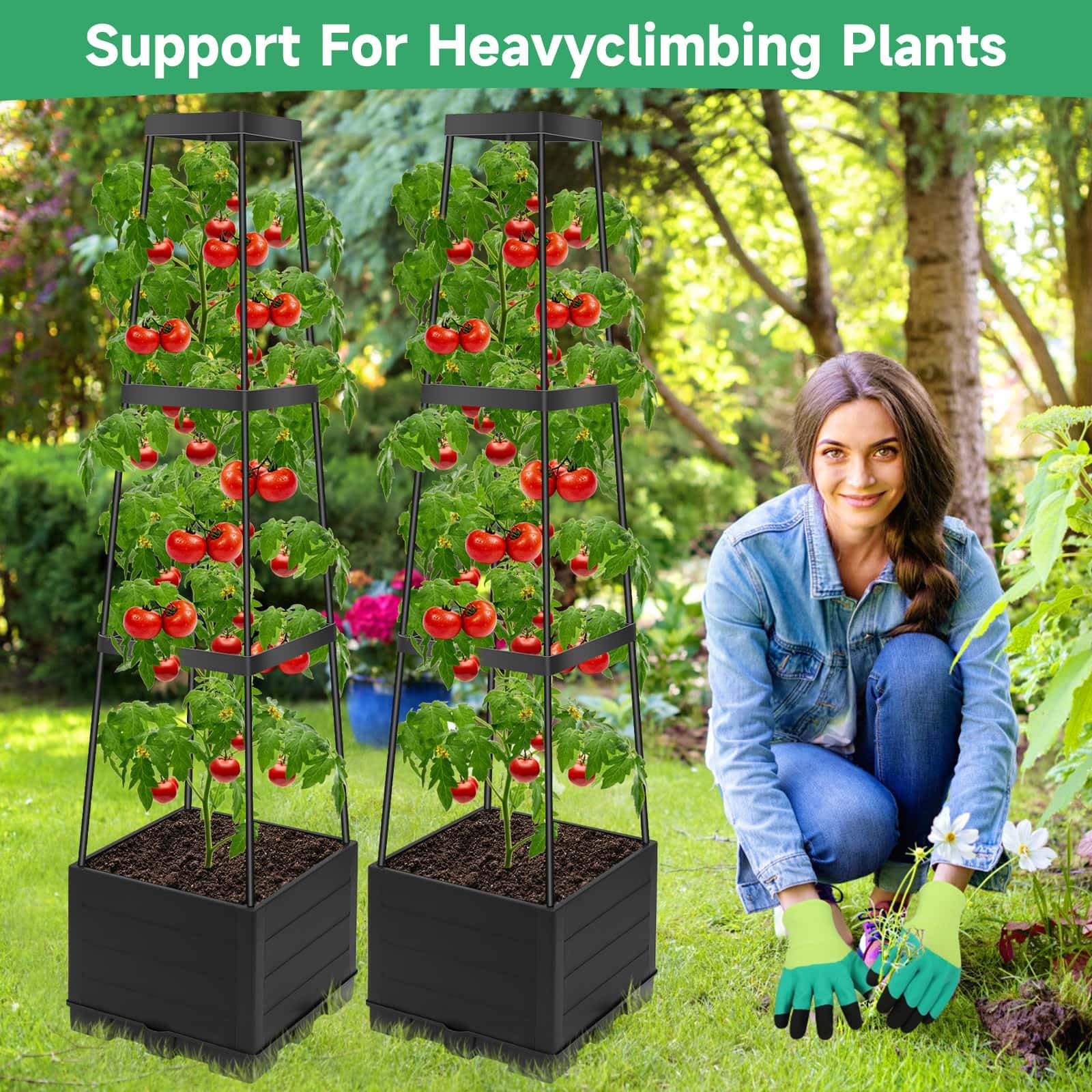 Lezmarket greenhouse setup with planters in winter benefit year-round cultivation