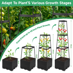 Lezmarket planter in use on balcony with tomatoes benefit space-saving urban gardening